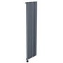 Anthracite Electric Vertical Designer Radiator 2.4kW with Wifi Thermostat - H1800xW472mm - IPX4 Bathroom Safe