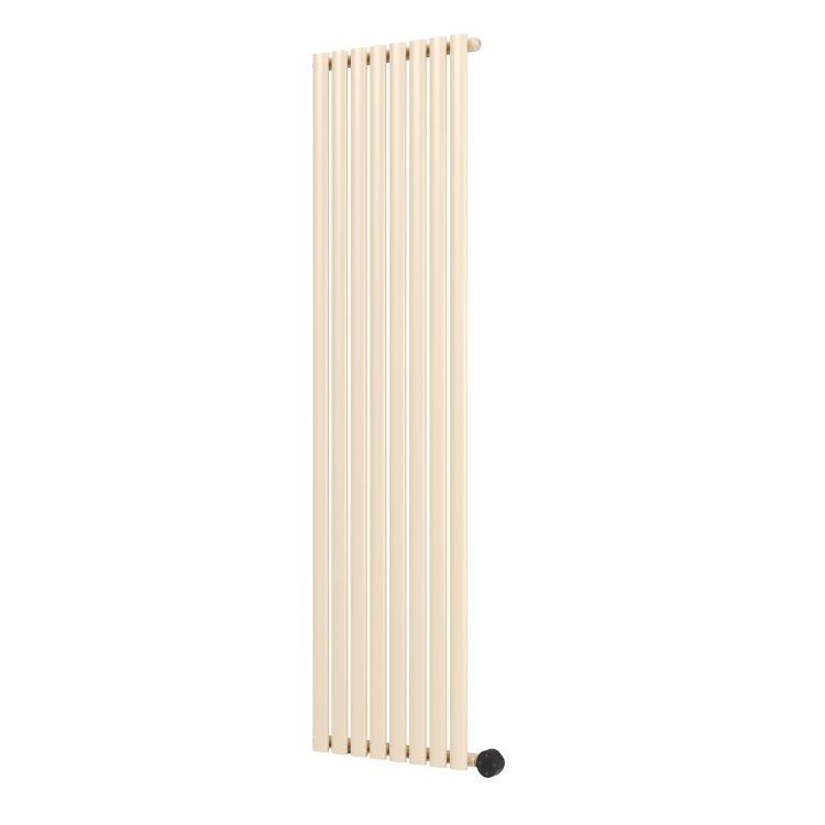 Elk brown Vertical Smart Electric Radiator with Wi-Fi Thermostat - 2x1.2KW - H1800xW472 - Bathroom Safe