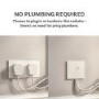 White Vertical Smart Electric Radiator with Wi-Fi Thermostat - 2.4kW - H1800xW472mm - Bathroom Safe