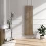 Sorrento Cleopatra Vertical Oval Designer Radiator 1800x472mm Single Panel 3373 BTU