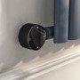 Anthracite Vertical Smart Smart Electric Radiator with Mirror 1.2kW - H1800xW500mm - Bathroom Safe