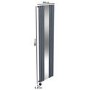 GRADE A1 - Anthracite Electric Vertical Designer Radiator 1.2kW with Mirror and Wifi Thermostat - H1800xW500mm - IPX4 Bathroom Safe