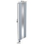 Light Grey Vertical Smart Smart Electric Radiator with Mirror - 1200W - H1800xW500mm - Bathroom Safe