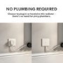 White Vertical Smart Smart Electric Radiator with Mirror 1.2kW - H1800xW500mm - Bathroom Safe