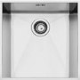 Single Bowl Undermount Chrome Stainless Steel Kitchen Sink - Smeg Quadra