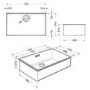 Single Bowl Chrome Stainless Steel Kitchen Sink - Smeg Quadra