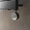electriQ Flat Panel Electric Towel Radiator H1080xW500mm - Black
