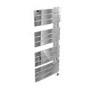 ElectriQ Designer Chrome Flat Panel Towel Rail - 400W with Wifi Thermostat - H1080xW500mm - IPX4 Bathroom Safe
