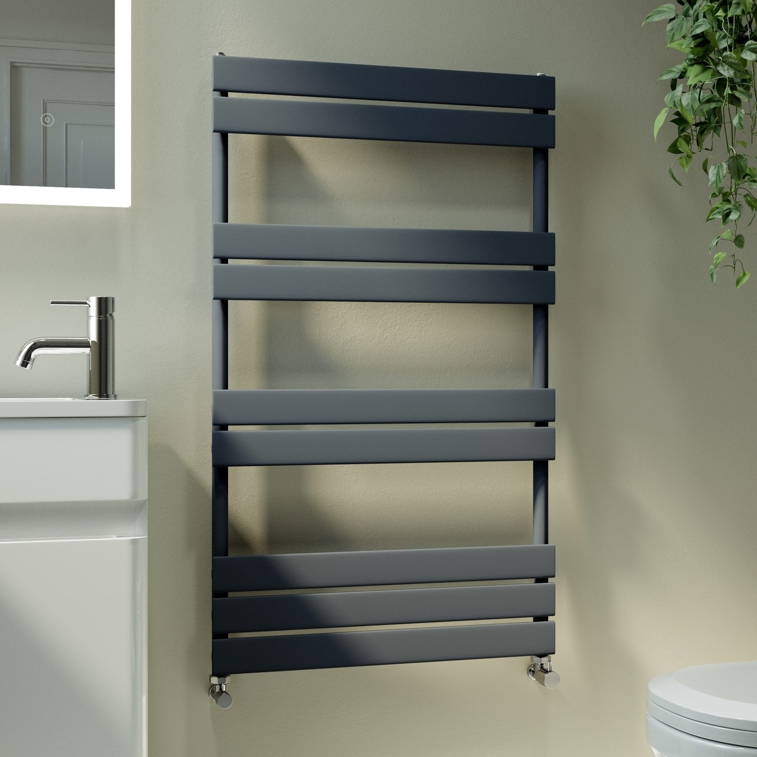 Anthracite Heated Towel Rail 500x1500mm