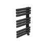 GRADE A1 - Midnight Black Electric Towel Radiator 0.6kW with Wifi Thermostat - H650xW450mm - IPX4 Bathroom Safe