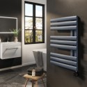 VSTR9-650-0.6DGW Anthracite Smart Electric Towel Radiator with Wi-Fi Thermostat - 600W - H650xW450mm - Bathroom Safe