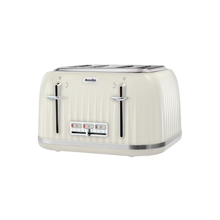 Breville VTT702 Impressions 4 Slice Toaster - Cream