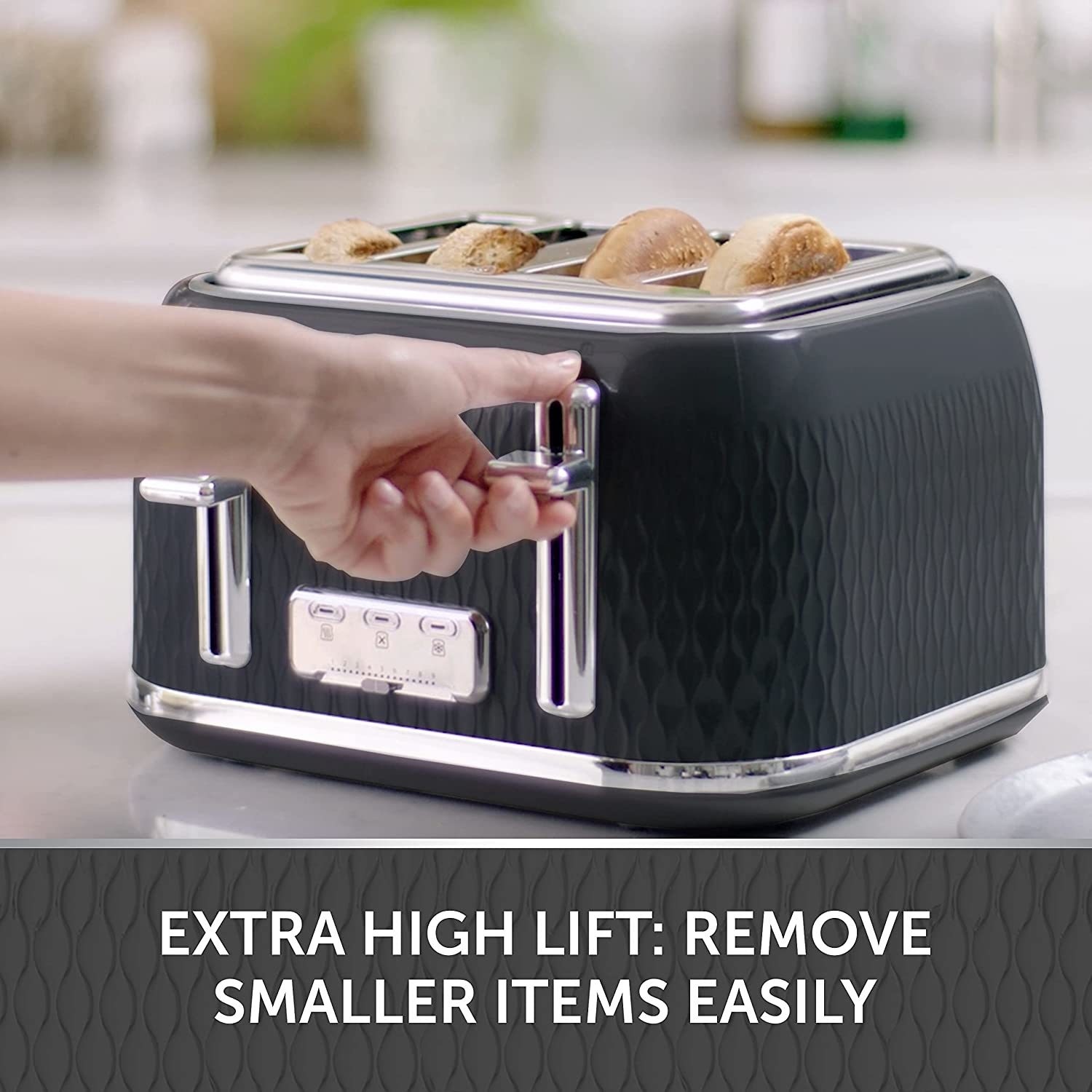 Breville Curve 4 Slice Toaster Black BuyItDirect.ie