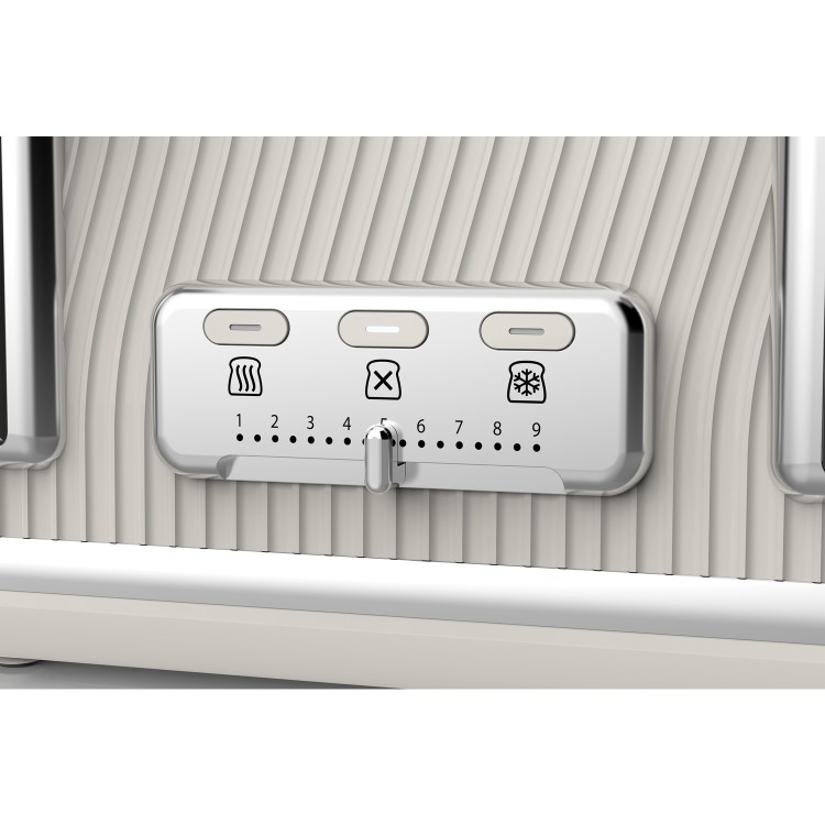 Breville VTT891 Flow 4 Slice Toaster - Cream