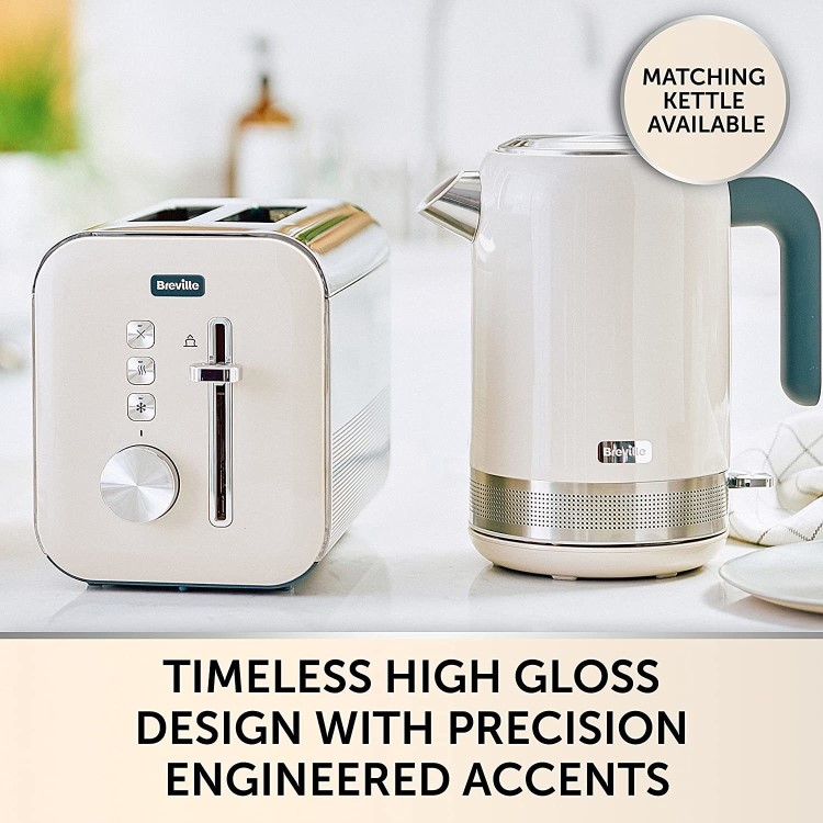Breville High Gloss 2 Slice Toaster - Cream