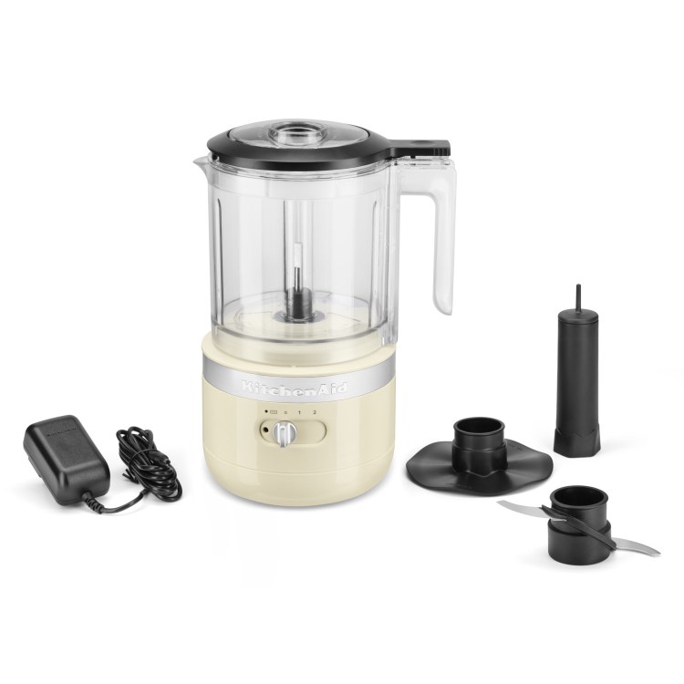 KitchenAid 1.19L Cordless Mini Food Processor - Almond Cream
