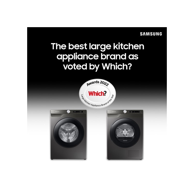 Refurbished Samsung Series 5+ WW11BB504DABS1 Freestanding 11KG 1400 Spin Washing Machine Black