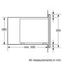 GRADE A1 - Bosch HMT84M654B Stainless Steel Built-in Standard Microwave