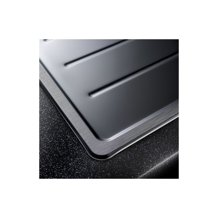 Rangemaster Rockford 1.5 Bowl Left Hand Drainer Stainless Steel Chrome Kitchen Sink