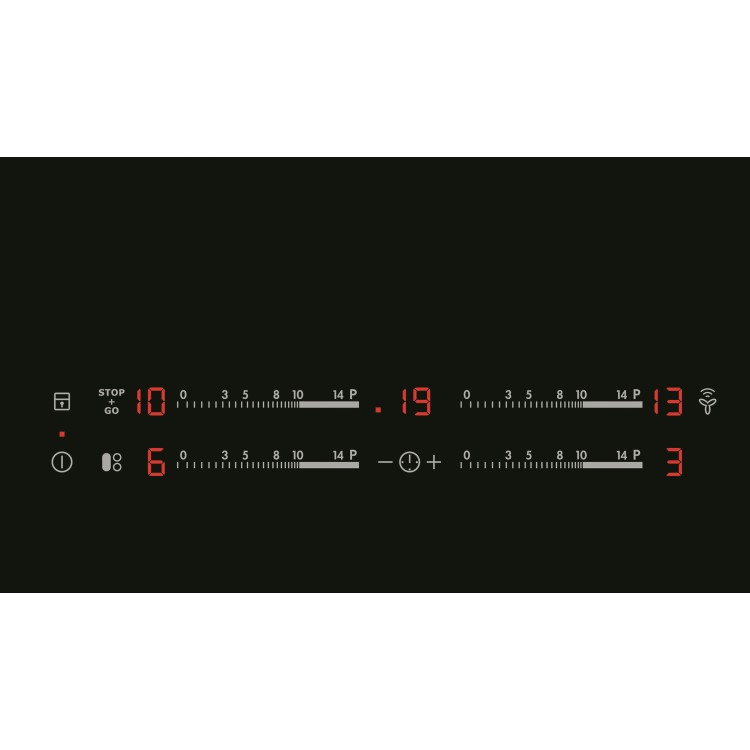 AEG HKL85410FB 80cm Four Zone Induction Hob Black With 2 MaxiSense Zones