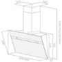 Elica ASC-LED-60-BLK Ascent 60cm Angled Cooker Hood - Black