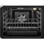 Refurbished Zanussi ZCV66050BA 60cm Double Oven Electric Cooker with Ceramic Hob Black