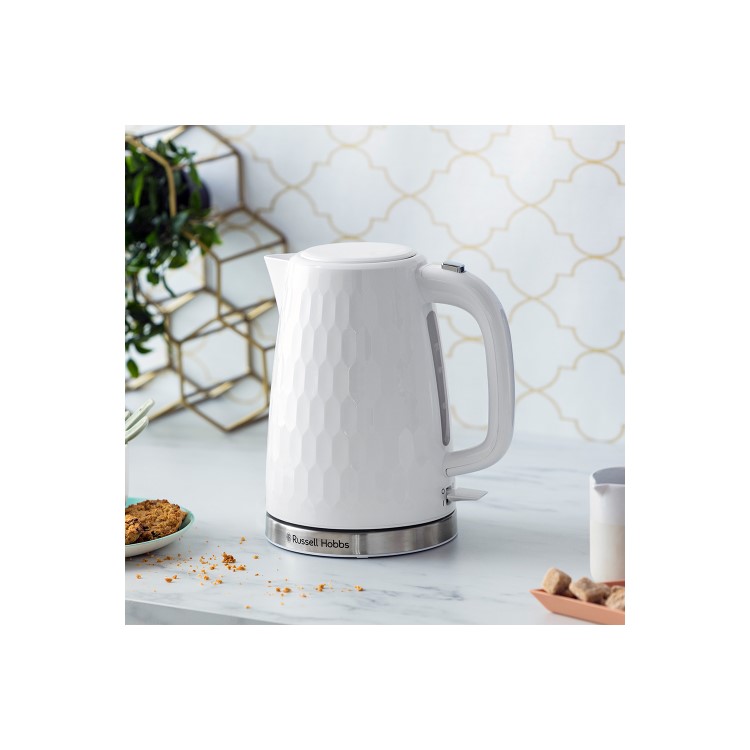 Russell Hobbs 26050 Honeycomb Kettle - White