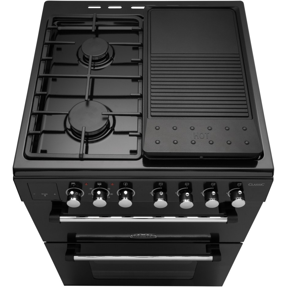 Rangemaster Classic 60cm Dual Fuel Cooker Black BuyItDirect.ie