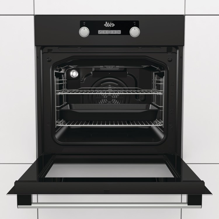Hisense O521ABUK Electric Built-in Single Oven With Steam Cleaning - Black