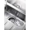 1.5 Bowl Chrome Stainless Steel Kitchen Sink with Reversible Drainer - Rangemaster Houston