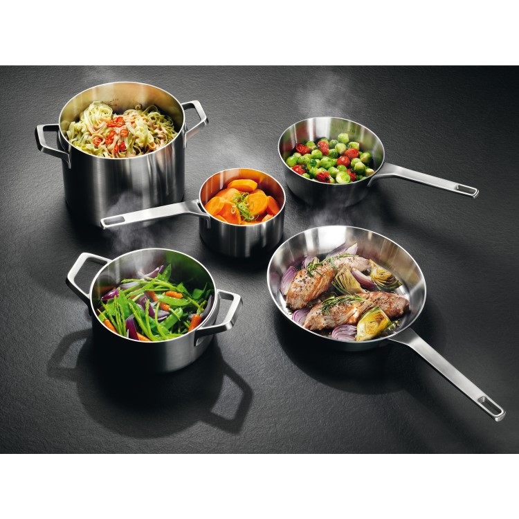 AEG HKL85410FB 80cm Four Zone Induction Hob Black With 2 MaxiSense Zones