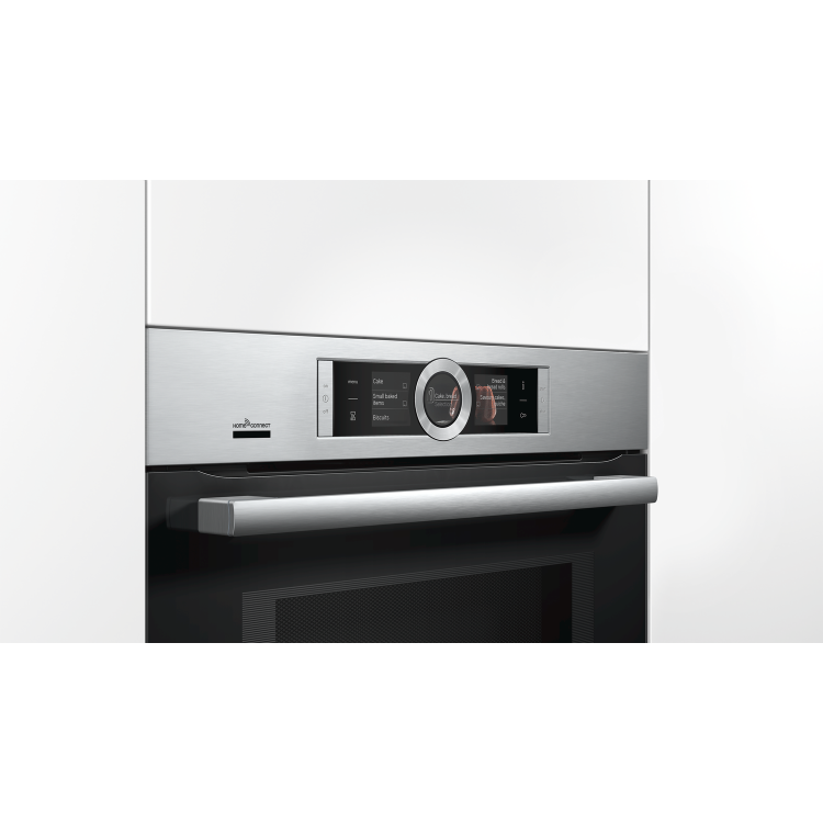 Bosch Series 8 Built-in Compact Single Oven and Microwave with Home Connect - Stainless Steel