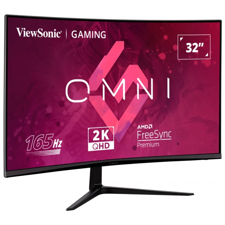 ViewSonic OMNI VX3218C-2K 32" VA QHD 165Hz 1ms FreeSync Curved Gaming Monitor