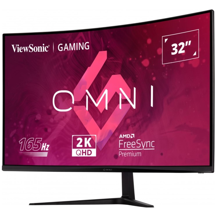 ViewSonic OMNI VX3218C-2K 32" VA QHD 165Hz 1ms FreeSync Curved Gaming Monitor