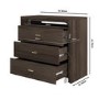 Dark Mango Wood Chest of 3 Drawers - Vixen