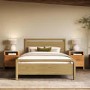 Light Oak Double Wooden Bed Frame - Vixen