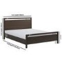 Dark Wood King Wooden Bed Frame - Vixen