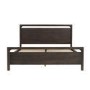 Dark Wood King Wooden Bed Frame - Vixen