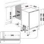 Refurbished Whirlpool 6th Sense W2IHD524UK 14 Place Fully Integrated Dishwasher