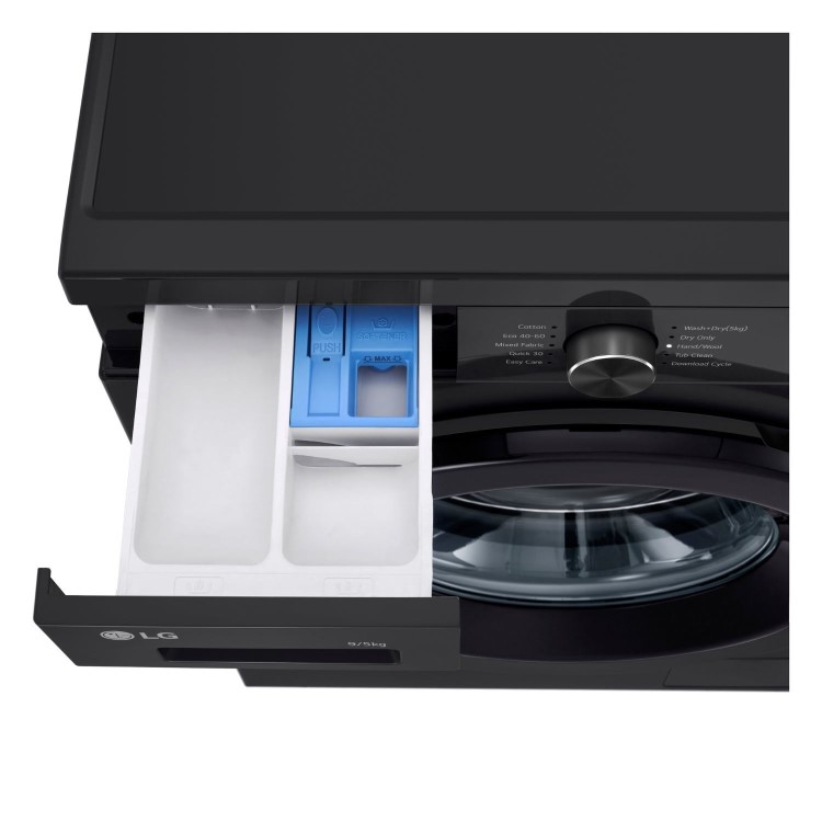 LG X10 Series 9kg Wash 5kg Dry 1400rpm Washer Dryer - Black