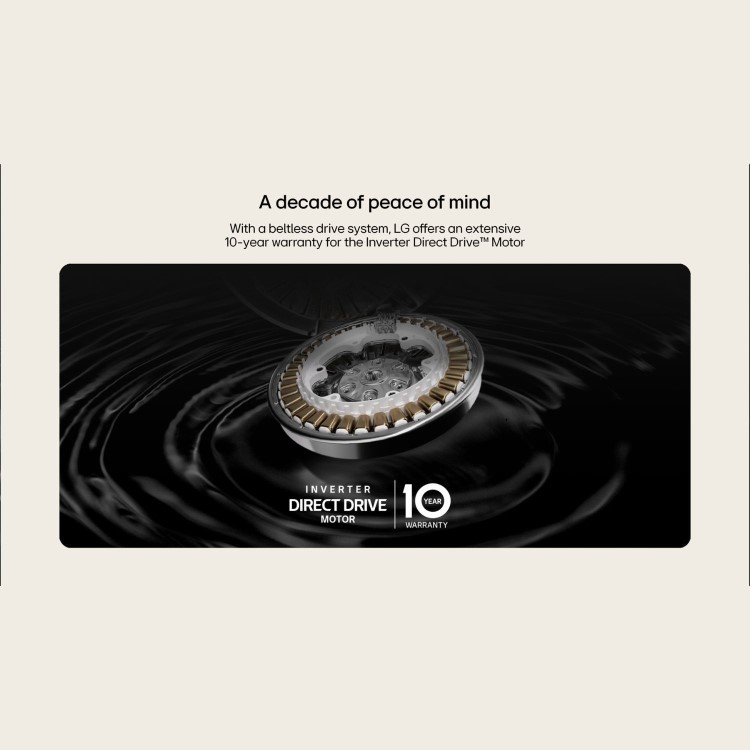 LG X10 Series 9kg Wash 5kg Dry 1400rpm Washer Dryer - Black