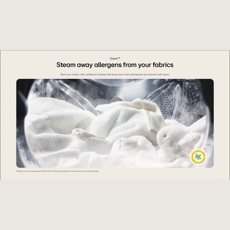 LG X10 Series 9kg Wash 5kg Dry 1400rpm Washer Dryer - Black