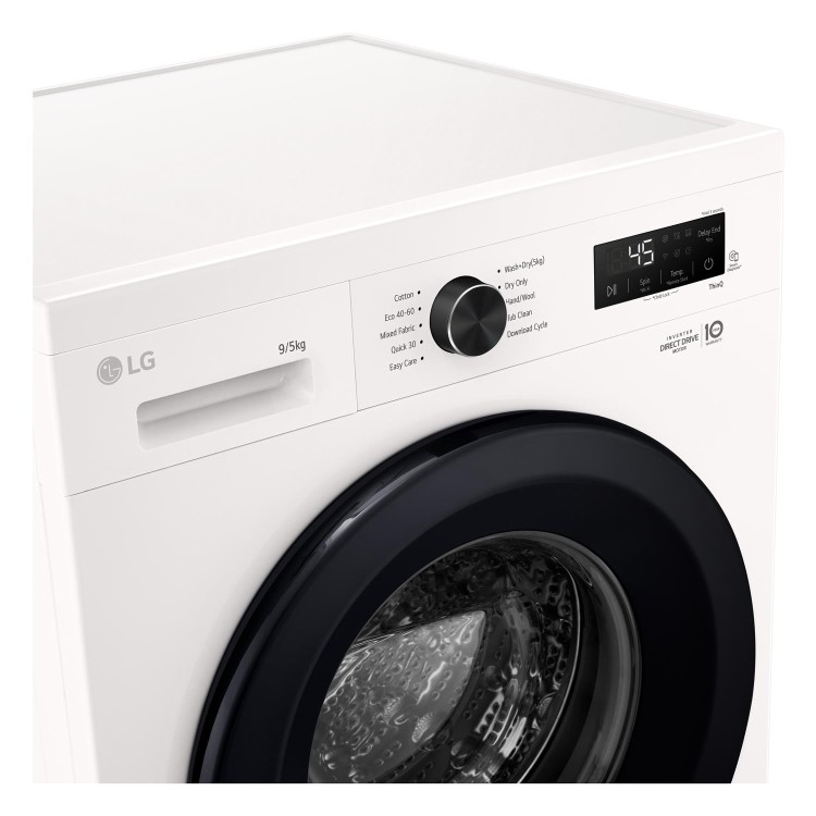 LG X10 Series 9kg Wash 5kg Dry 1400rpm Washer Dryer - White