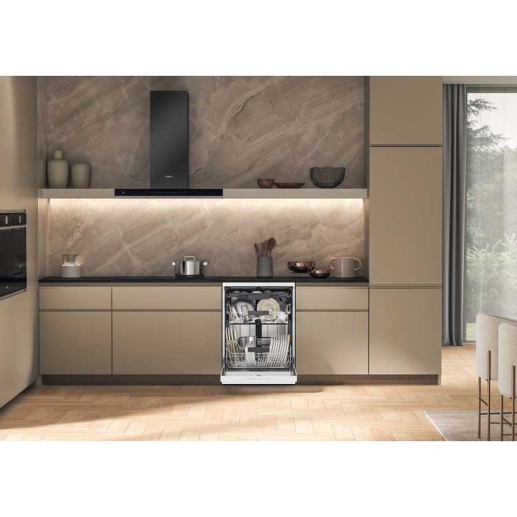Whirlpool 6th Sense Freestanding Dishwasher - D-Rated, White