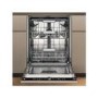 Whirlpool 6th Sense Integrated Dishwasher - C-Rated, Black control panel