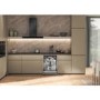 Whirlpool 6th Sense Integrated Dishwasher - C-Rated, Black control panel
