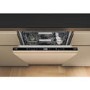 Whirlpool 6th Sense Integrated Dishwasher - C-Rated, Black control panel