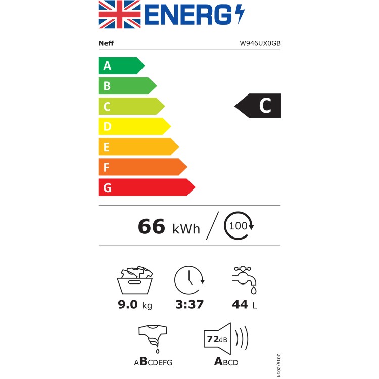 Neff 9kg 1400rpm Freestanding Washing Machine With i-Dos & 15 Min Quick Wash - White