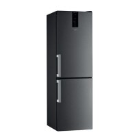 Refurbished Whirlpool W9821DKSH2 Freestanding 318 Litre 70/30 Frost Free Fridge Freezer Black