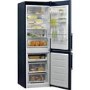 Refurbished Whirlpool W9821DKSH2 Freestanding 318 Litre 70/30 Frost Free Fridge Freezer Black